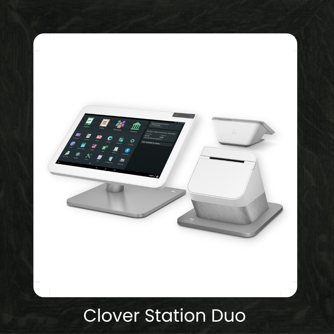 Clover Station Duo AllinOne Payment Secure Pay Service